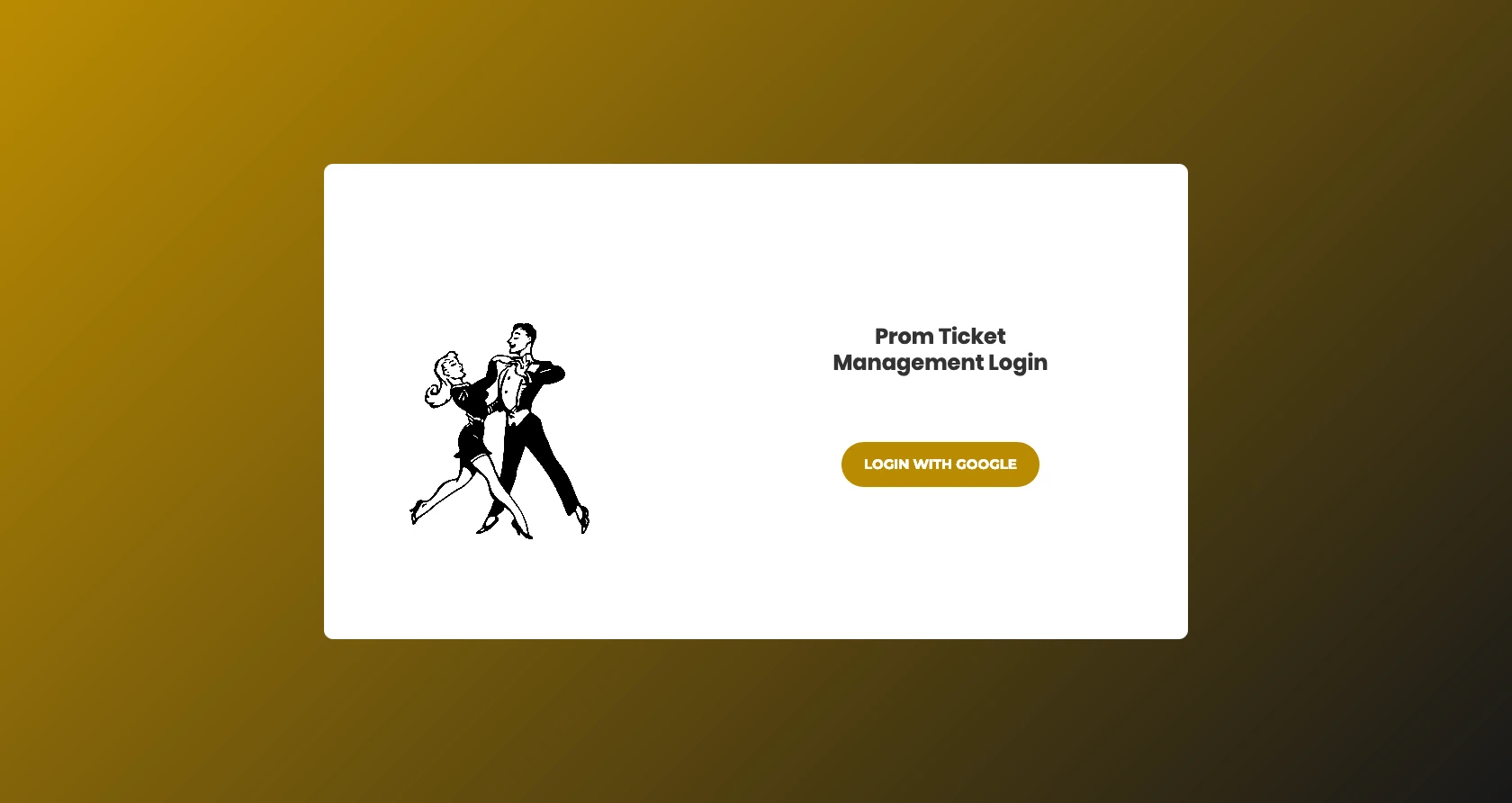 login screen